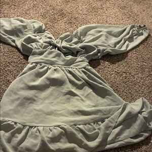 Charming Kids Dress in Light Green